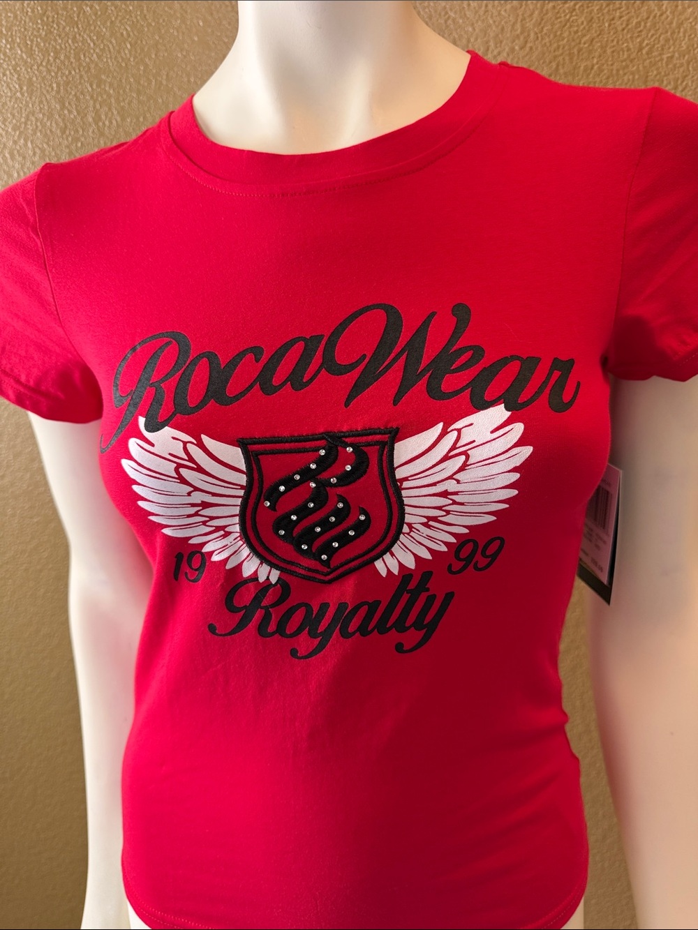 Rocawear Red 'Royalty' Wing Crest Graphic Tee